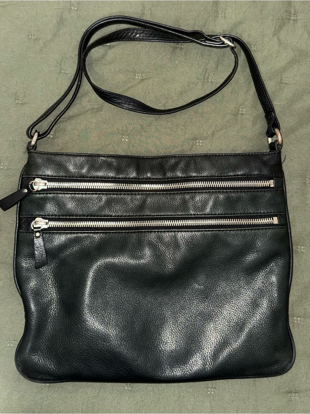 margot Black Exterior with Beige Interior Crossbody Bag